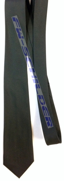Krawatte schwarz, ohne Emblem, 100% Polyester